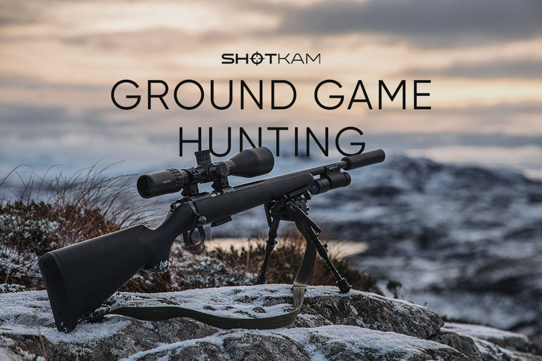 Hunting rifle positioned in Canadian wilderness for ground game hunting, featured in ShotKam’s hunting tips and tricks for optimal success.