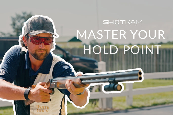 Master your hold point in Canada: Professional marksman perfecting his aim using a ShotKam-mounted shotgun.