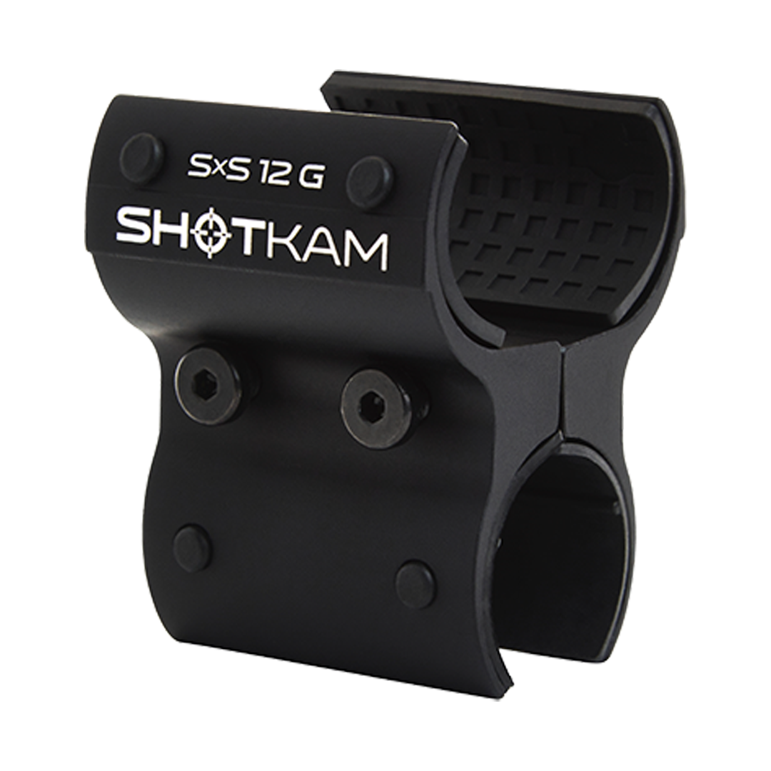 SxS 12 Gauge ShotKam Mount – Built for side-by-side 12 gauge shotguns, this mount provides secure attachment for the Gen 4 Mini ShotKam, perfect for Canadian hunters.