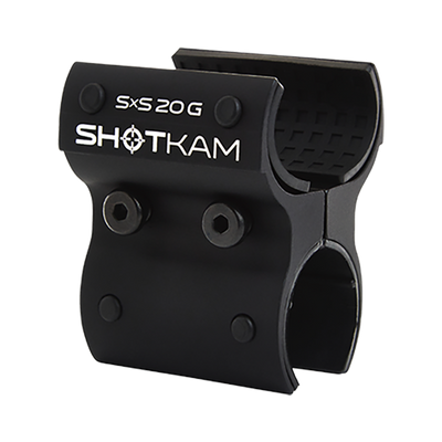 SxS 20 Gauge ShotKam Mount – Built for side-by-side 20 gauge shotguns, this mount secures the Gen 4 Mini ShotKam for stable video capture, ideal for Canadian hunters and shooters.