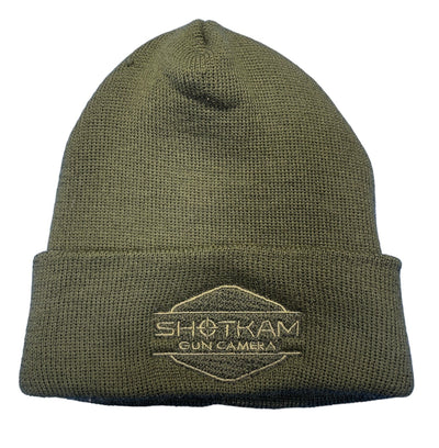 Free Gift: Green Embroidered Beanie Knit Cap